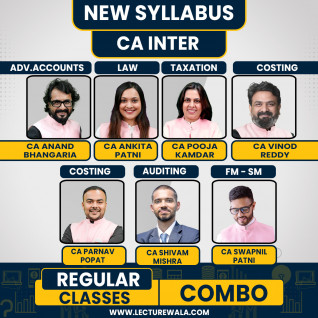 CA Inter Both Group Combo Regular Live Course By Swapnil patni classes : Pen drive / Online classes.