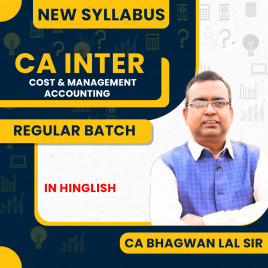 CA Bhagwan Lal Cost &amp; Management Accounting Regular Online Classes For CA Inter : Online Classes.