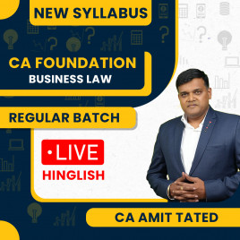 CA/CS Amit Tated Business Laws Regular Online Classes For CA Foundation