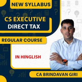 CS Executive New Syllabus DT Regular Course By CA Brindavan Giri: Pen drive / Google drive.