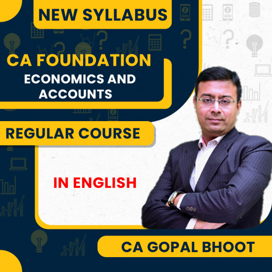 CA Foundation New Scheme Accounts and Economics Full Course Combo By CA Gopal Bhoot