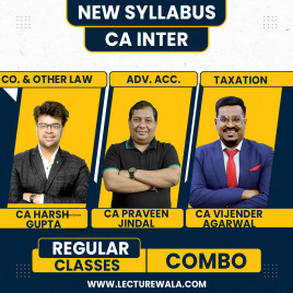 CA Harsh Gupta &amp; CA Praveen Jindal &amp; CA Vijender Agarwal Group-1 Combo Regular Online Classes For CA Inter: Google Drive Classes