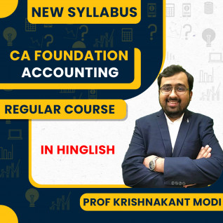 CA Foundation Accounting Regular Course By Prof Krishnakant Modi: Google Drive / Pendrive.