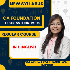 CA Aishwarya Khandelwal Kapoor Business Economics Regular Online Classes For CA Foundation