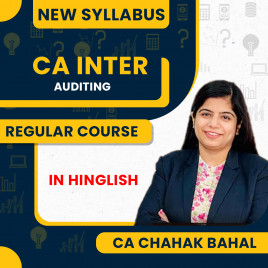 CA Chahak Bahal Paper 5 – Auditing and Ethics Regular Online Classes For CA Inter Group - II