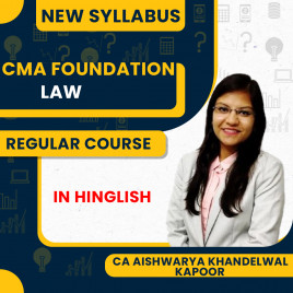  CA Aishwarya Khandelwal Kapoor Paper 1 – Fundamentals of Business Laws and Business Communication Regular Course for CMA Foundation
