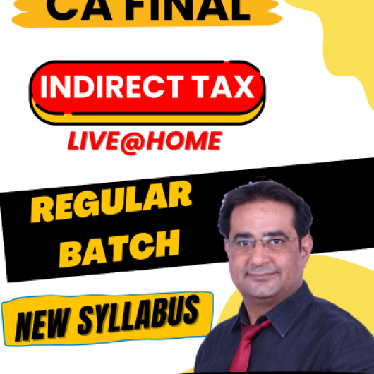 CA Rajkumar Indirect Tax Regular Live Classes For CA/CS/CMA Final: Live Online Classes.