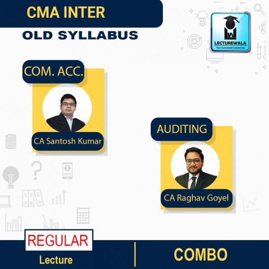 CMA Inter Company Accounts & AUDIT Regular Course By CA Santosh Kumar & CA Raghav Goyel : Pen Drive Online Classes