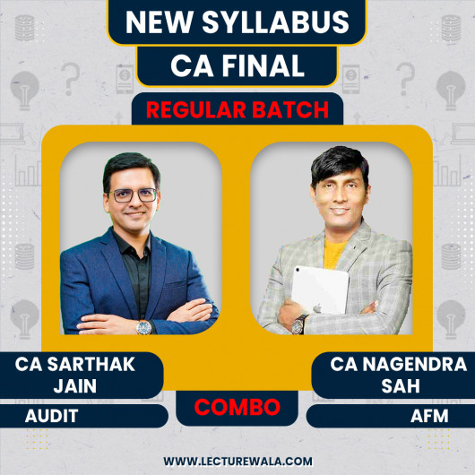 CA Nagendra Sah & CA Sarthak Jain AFM & Audit Combo For CA Final: Online Classes CA Nagendra Sah & CA Sarthak Jain AFM & Audit Combo For CA Final: Online Classes