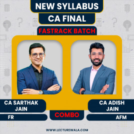 CA Adish Jain &amp; CA Sarthak Jain FR , Audit &amp; AFM Combo Fastrack Batch For CA Final