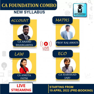 CA Foundation All Subject combo By Swapnil patni classes : Onlive live Classes.