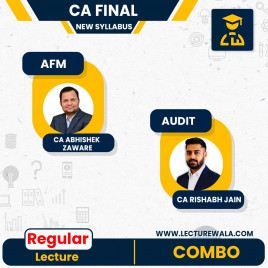 CA Final Combo AFM &amp; AUDIT Regular New Batch By CA Rishabh Jain and CA Abhishek Zaware : Online Classes 