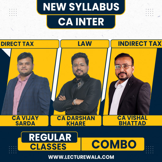 CA Vijay Sarda DT, CA Vishal Bhattad IDT & CA Darshan Khare Law Combo Regular Classes For CA Inter: Google Drive & Pen Drive Classes. CA Vijay Sarda DT, CA Vishal Bhattad IDT & CA Darshan Khare Law Combo Regular Classes For CA Inter: Google Drive & Pen Drive Classes.
