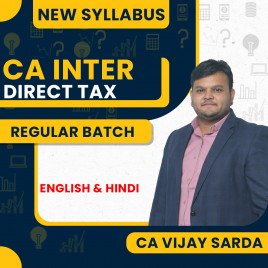 CA Vijay Sarda Direct Tax Regular Online Classes For CA Inter: Google Drive &amp; Pendrive Classes