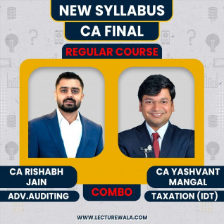 CA Rishabh jain Advanced Auditing & CA Yashvant Mangal Indirect Tax Laws Regular Combo Classes For CA Final