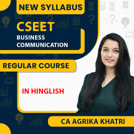 CA Agrika Khatri Business Communication Regular Classes For CSEET : Pen Drive / Online Classes