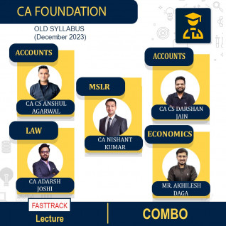  CA Foundation All Subjects Combo Regular Batch By Ekagrata: Online Live Classes.