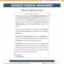 CA Ajay Agarwal Advanced Financial Management Question Book For CA Final: Study Material