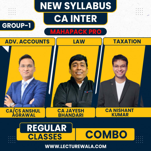 Ekagrata CA MAHAPACK PRO Subscription for CA Intermediate Group 1 Online Live Classes 