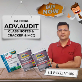 CA Pankaj Garg Adv. Audit –Class Notes &amp; Cracker (Vol.1 &amp; 2) For CA Final : Study Material