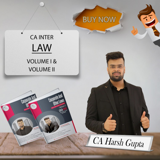 CA Harsh Gupta Corporate & Other Laws Vol( I & II ) For CA Inter: Study Material
