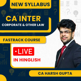 CA Harsh Gupta Corporate &amp; Other Law Fastrack Online Classes For CA Inter