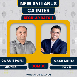 CA Inter Group 2 Combo Audit &amp; FM-SM by CA Amit Popli &amp; RK Mehta : Google Drive / Online Classes