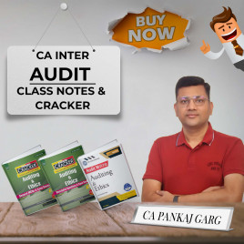 CA Pankaj Garg Audit –Class Notes &amp; Cracker (Vol.1 &amp; 2) For CA Inter : Study Material
