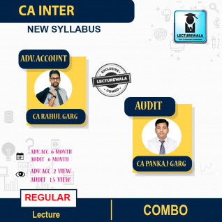 CA Inter Advance Accounts + Audit Combo Regular Course by CA Rahul Garg And Ca Pankaj Garg : Pen Drive / Online Classes