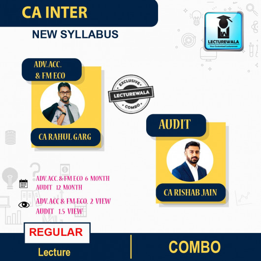 CA Inter Audit & Advance Accounts + FM & Eco. Combo Regular Course : Video Lecture + Study Material by CA Rahul Garg & CA Rishabh Jain (To May 2022) CA Inter Audit & Advance Accounts + FM & Eco. Combo Regular Course : Video Lecture + Study Material by CA Rahul Garg & CA Rishabh Jain (To May 2022)