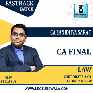 CA Final Corporate & Economic Law Crash Course By CA Sanidhya Saraf: Online Classes.