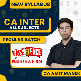 CA Amit Manek All Subjects Regular Offline Classes For CA Inter: Offline classes.
