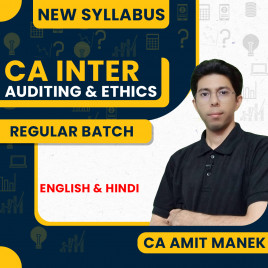CA Amit Manek Auditing &amp; Ethics Regular Online Classes For CA Inter: Online classes.