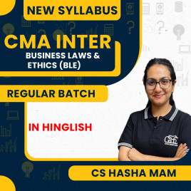  CS Hasha Mam Business Laws &amp; Ethics Regular Classes For CMA Inter Online Classes
