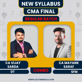 CA Vijay Sarda Direct Tax Fastrack &amp; CA Mayank Saraf SFM Regular Batch For CMA Final