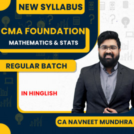 CA Navneet Mundhra Math &amp; Stats Regular Batch For CMA Foundation 