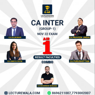 CA Inter Group - 1 Combo New Syllabus Regular Batch By (NOV-2022 EXAM AIR-1 RESULT FACULTIES) : PEN DRIVE / ONLINE CLASSES.