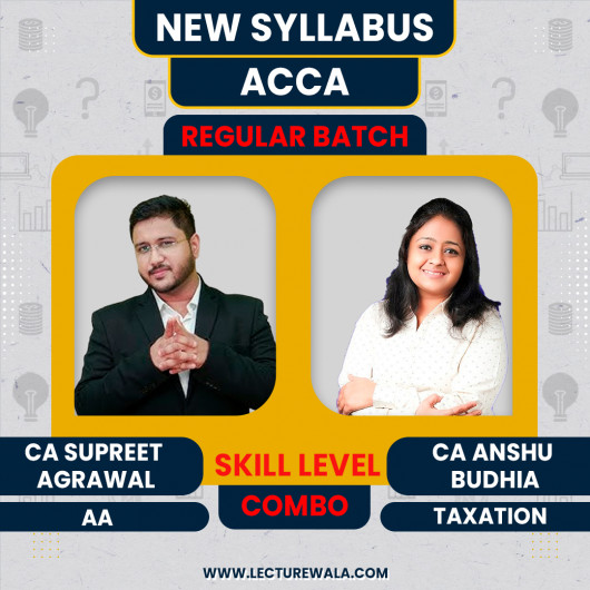  CA Supreet Agrawal Audit and Assurance & CA Anshu Budhia Performance Management Regular Combo Classes For ACCA 2026 Exam