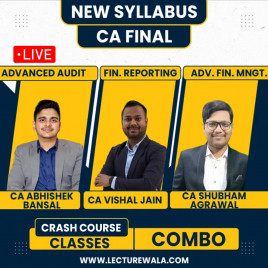 CA Final Group - 1 Live Crash Course Batch By CA Shubham Agrawal &amp; CA Abhishek Bansal &amp; CA Vishal Jain