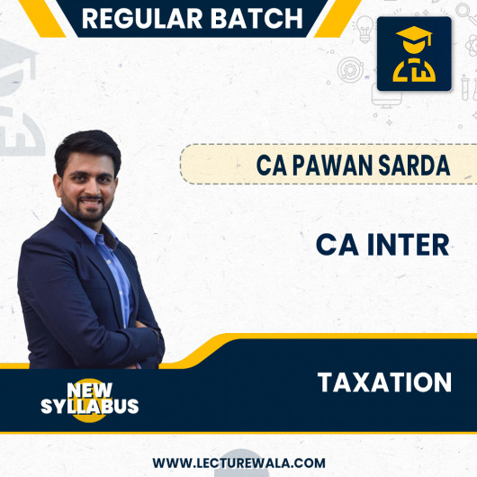 CA Inter Taxation Regular Course New Course By CA Pawan Sarda : Pen drive / online classes. CA Inter Taxation Regular Course New Course By CA Pawan Sarda : Pen drive / online classes.