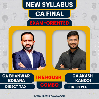 CA Final FR & DT Fastrack Exam-Oriented Batch By CA Akash Kandoi & CA Bhanwar Borana in English : Google Drive