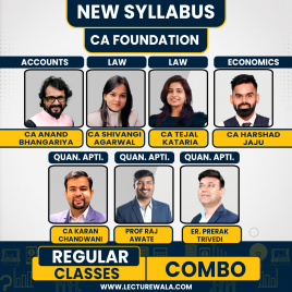 HJ Classes All Subject Combo Regular Online Classes For CA Foundation Pen Drive Online Classes