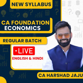 CA Harshad Jaju Paper 4 Business Economics Regular Online Classes For CA Foundation