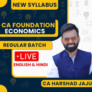 CA Harshad Jaju Paper 4 Business Economics Regular Online Classes For CA Foundation