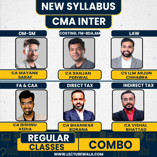 Ranjan Periwal Classes Both Group COMBO Regular Batch For CMA Inter