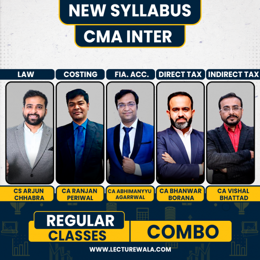 CMA Inter Grp 1 Combo - Law & FA & Taxation & Costing Regular Batch 