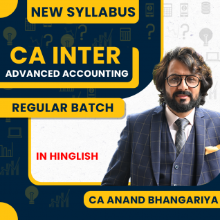 CA Anand Bhangariya Advanced Accounts For CA Inter: Regular Online Classes (Pen drive / Google Drive)
