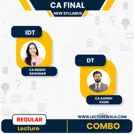 CA Riddhi Baghmar Indirect Tax &amp; CA Aarish Khan Direct tax Combo For CA Final : Online Classes