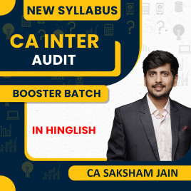 CA Saksham Jain Audit Booster Batch (Batch 80) For CA Inter : Online Classes
