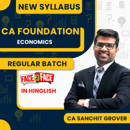 CA Sanchit Grover Business Economics Regular Live Classes For CA Foundation: Online &amp; Offline classes.